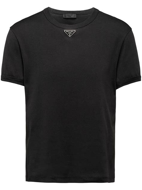 prada black tee|prada men's t shirts clearance.